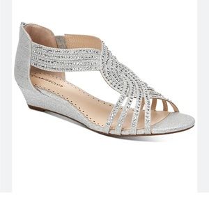 NIB Charter Club Womens Ginifur Wedge Sandals